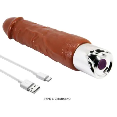Pro Vibrador Realístico 23,5 cm Ø 4,8 cm Color Marrón