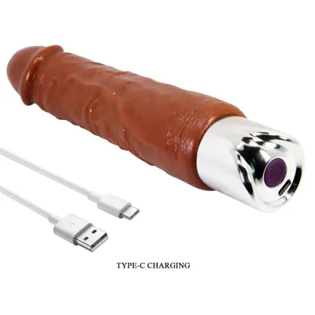 Pro Vibrador Realístico 23,5 cm Ø 4,8 cm Color Marrón