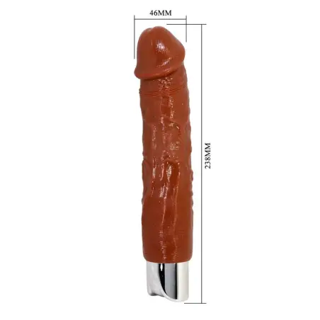 Pro Vibrador Realístico 23,5 cm Ø 4,8 cm Color Marrón