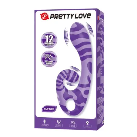 Summer Vibrador Doble con Asa 19 cm Ø 3,5 cm Morado