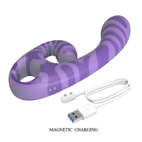 Summer Vibrador Doble con Asa 19 cm Ø 3,5 cm Morado