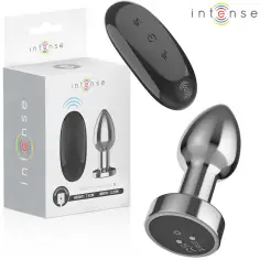INTENSE - PLUG ANAL 10 VIBRACIONES METAL CON CONTROL REMOTO S