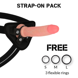 ROCKARMY - HARNESS + LIQUID SILICONE DILDO PREMIUM AVENGER 19 CM -O- 3.98 CM ROCK ARMY