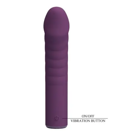 Ryland Vibrador Recargable 10 Funciones Morado | Pretty Love