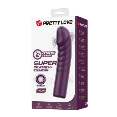 Ryland Vibrador Recargable 10 Funciones Morado | Pretty Love