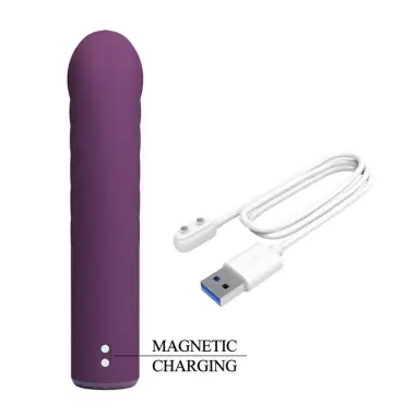 Ryland Vibrador Recargable 10 Funciones Morado | Pretty Love