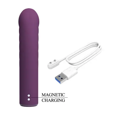Ryland Vibrador Recargable 10 Funciones Morado | Pretty Love