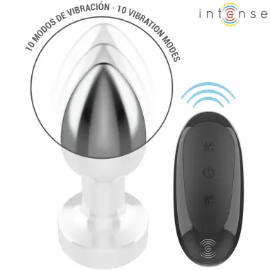 Plug Anal 10 Vibraciones Metal con Control Remoto S