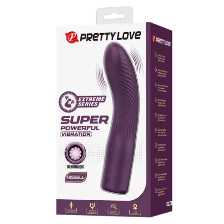 Kissell Vibrador Recargable 10 Funciones Morado - Sumergible
