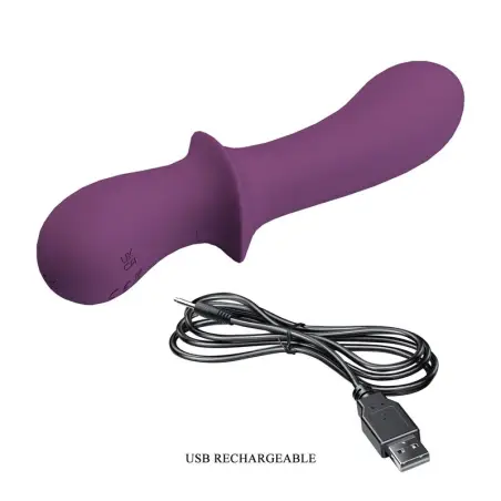 Abigail Vibrador Recargable 10 Funciones Morado - Sumergible