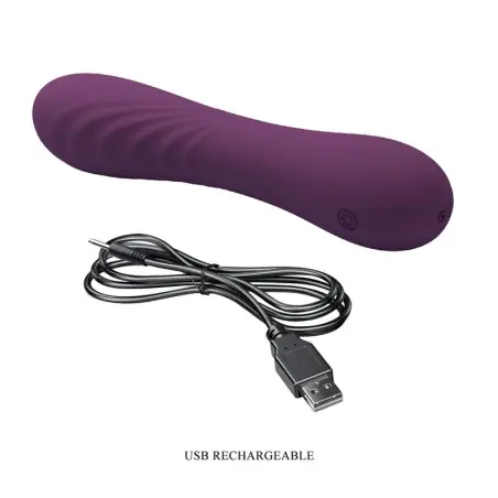 Alexisrose Vibrador Recargable 10 Funciones Morado