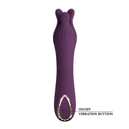 Lunao Vibrador Recargable 10 Funciones Morado | Pretty Love