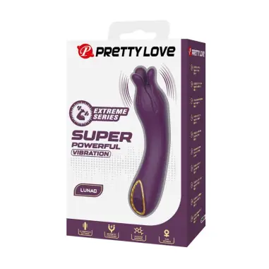 Lunao Vibrador Recargable 10 Funciones Morado | Pretty Love