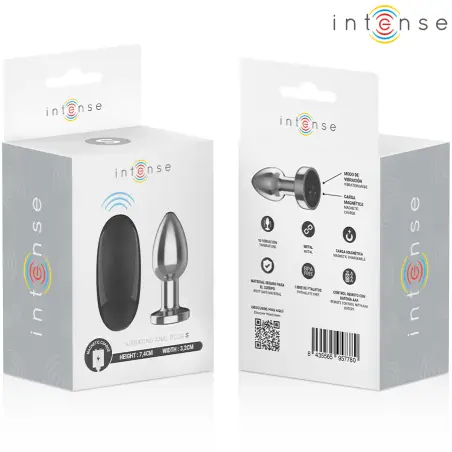 Plug Anal 10 Vibraciones Metal con Control Remoto S