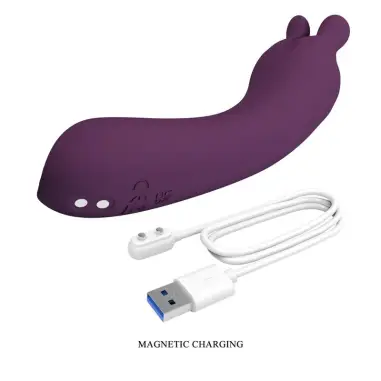 Lunao Vibrador Recargable 10 Funciones Morado | Pretty Love