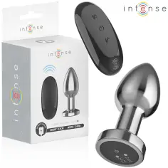 INTENSE - PLUG ANAL 10 VIBRACIONES METAL CON CONTROL REMOTO M