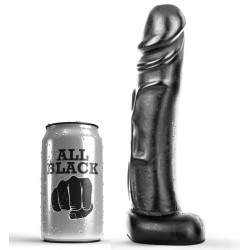 ALL BLACK - DILDO 22 CM ALL BLACK