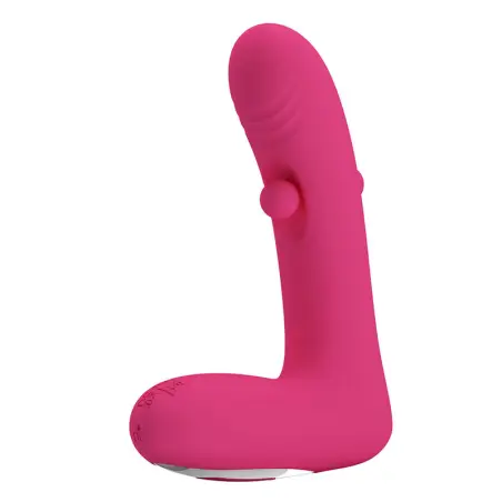 PRETTY LOVE - DUDEN VIBRADOR DE SILICONA RECARGABLE 12 MODOS DE VIBRACIÓN Y 3 MODOS DE BALANCEO ROSA