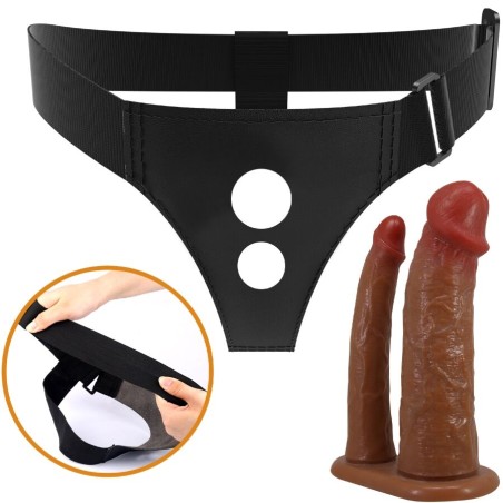 PRETTY LOVE - KEAVEN HARNESS BRIEFS UNIVERSAL & COMFORTABLE DOBLE DILDO PRETTY LOVE