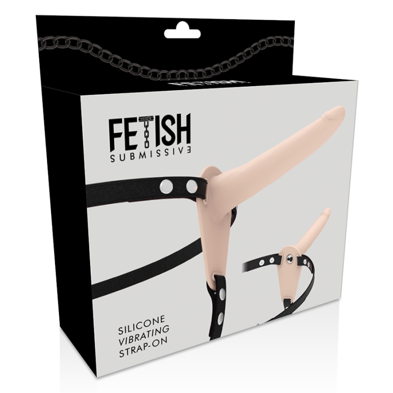 FETISH SUBMISSIVE HARNESS - VIBRADOR SILICONA FLESH 15 CM 