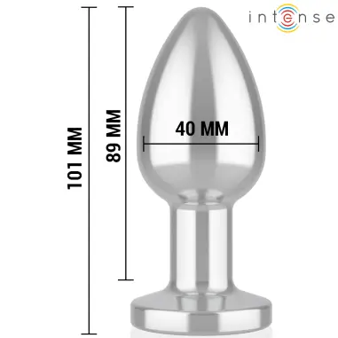 Plug Anal 10 Vibraciones Metal con Control Remoto L