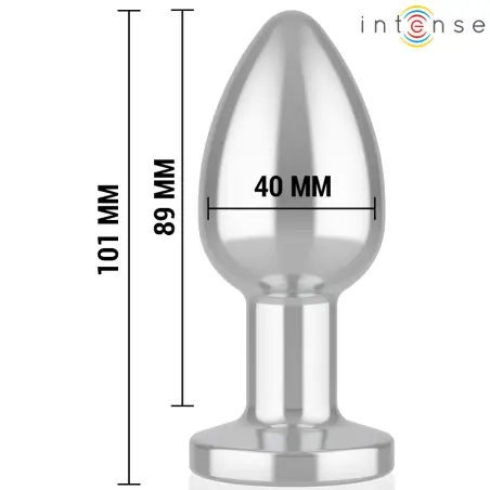 Plug Anal 10 Vibraciones Metal con Control Remoto L
