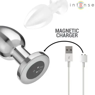 Plug Anal 10 Vibraciones Metal con Control Remoto L