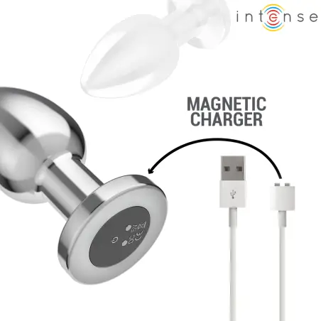Plug Anal 10 Vibraciones Metal con Control Remoto L