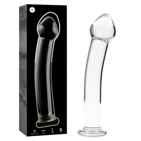 NEBULA SERIES BY IBIZA - MODELO 11 DILDO CRISTAL TRANSPARENTE 16 CM -O- 3 CM