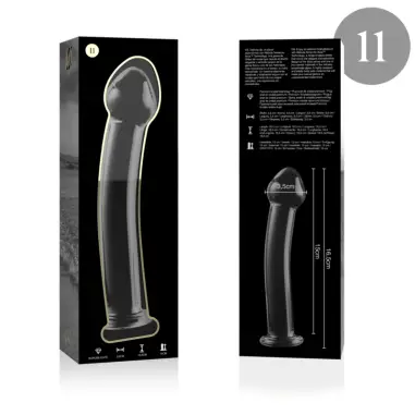 Modelo 11 Dildo Cristal Transparente 16 cm Ø 3 cm