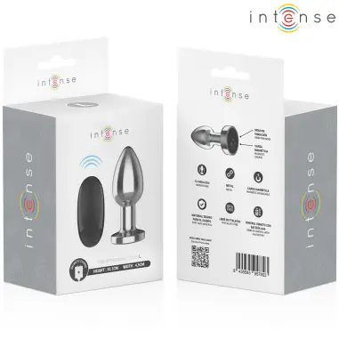 Plug Anal 10 Vibraciones Metal con Control Remoto L