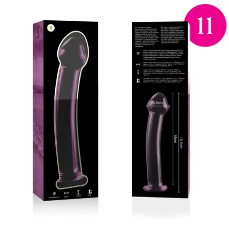 Modelo 11 Dildo Cristal Rosa 16 cm Ø 3 cm - Envío Discreto