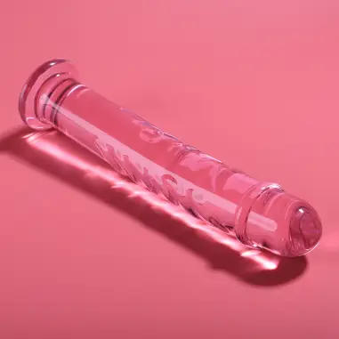 NEBULA SERIES BY IBIZA - MODELO 16 DILDO CRISTAL ROSA 18.5 CM -O- 3 CM