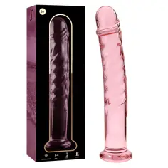 NEBULA SERIES BY IBIZA - MODELO 16 DILDO CRISTAL ROSA 18.5 CM -O- 3 CM 2