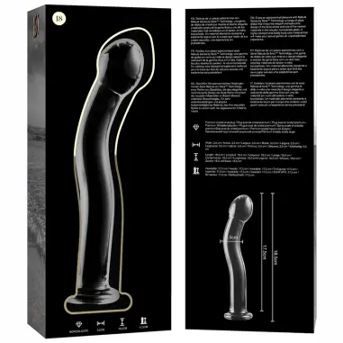 Modelo 18 Dildo Cristal Transparente 18.5 cm Ø 3.5 cm