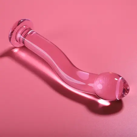 NEBULA SERIES BY IBIZA - MODELO 18 DILDO CRISTAL ROSA 18.5 CM -O- 3.5 CM
