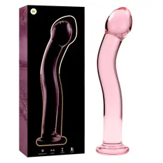NEBULA SERIES BY IBIZA - MODELO 18 DILDO CRISTAL ROSA 18.5 CM -O- 3.5 CM 2