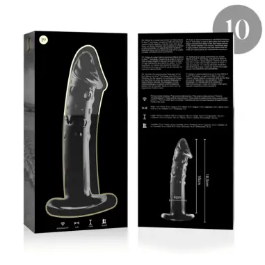 Modelo 19 Dildo Cristal Transparente 18.5 cm Ø 4 cm