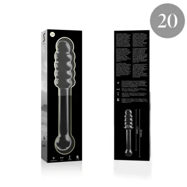 Modelo 20 Dildo Cristal Transparente 20.5 cm Ø 3 cm