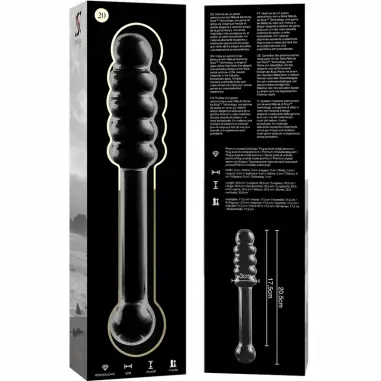 Modelo 20 Dildo Cristal Transparente 20.5 cm Ø 3 cm