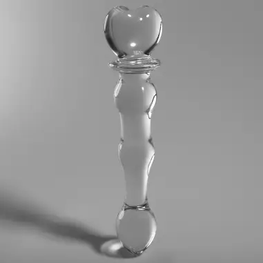 NEBULA SERIES BY IBIZA - MODELO 21 DILDO CRISTAL TRANSPARENTE 20.5 CM -O- 3.5 CM