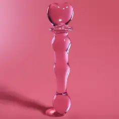 NEBULA SERIES BY IBIZA - MODELO 21 DILDO CRISTAL ROSA 20.5 CM -O- 3.5 CM