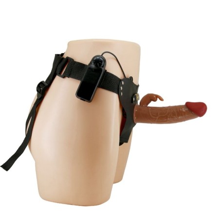 PRETTY LOVE - MARION HARNESS BRIEFS UNIVERSAL CON DILDO VIBRACIÓN 19 CM MULATO PRETTY LOVE