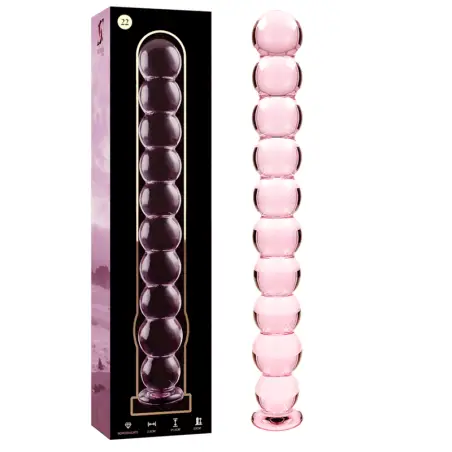 NEBULA SERIES BY IBIZA - MODELO 22 DILDO CRISTAL ROSA 21.5 CM -O- 2.5 CM