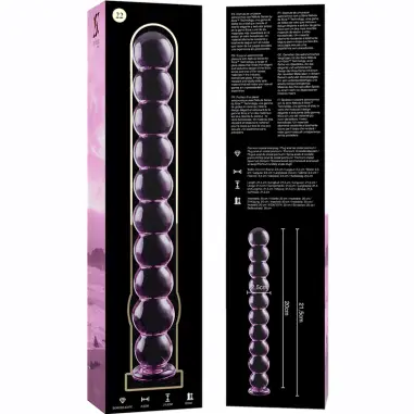 Modelo 22 Dildo Cristal Rosa 21.5 cm Ø 2.5 cm