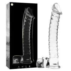 NEBULA SERIES BY IBIZA - MODELO 23 DILDO CRISTAL TRANSPARENTE 21.5 CM -O- 4 CM 2