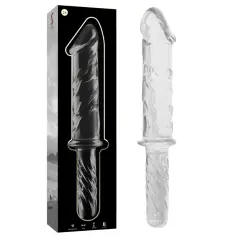 NEBULA SERIES BY IBIZA - MODELO 24 DILDO CRISTAL TRANSPARENTE 28.5 CM -O- 5 CM 2