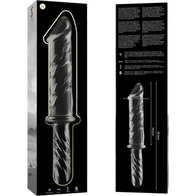 Modelo 24 Dildo Cristal Transparente 28.5 cm Ø 5 cm