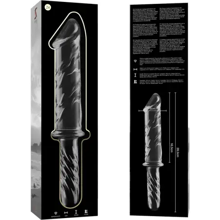 Modelo 24 Dildo Cristal Transparente 28.5 cm Ø 5 cm