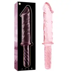 NEBULA SERIES BY IBIZA - MODELO 24 DILDO CRISTAL ROSA 28.5 CM -O- 5 CM 2
